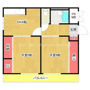 マンションリラ【501号室】の間取り