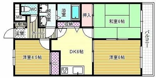 エクセレンスハイムⅡ【3階】の間取り