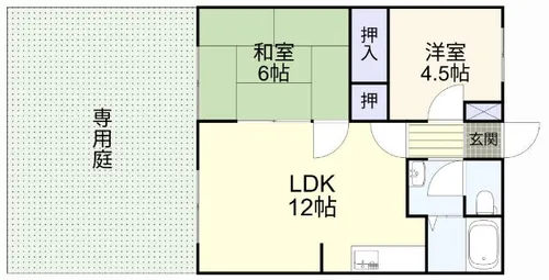サンライフHARADA A棟【101号室】の間取り
