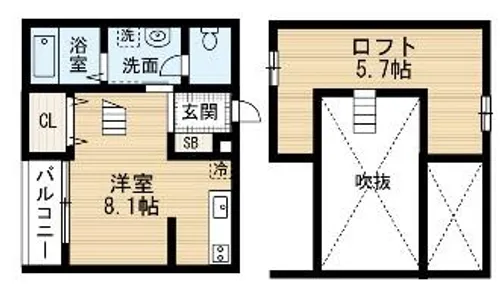 AstorPlace(アスタープレイス)【103号室】の間取り