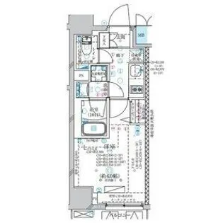 ディアレイシャス大須観音III【6階】の間取り