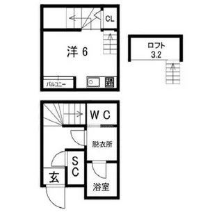 Residence Kamimaezu【2階】の間取り