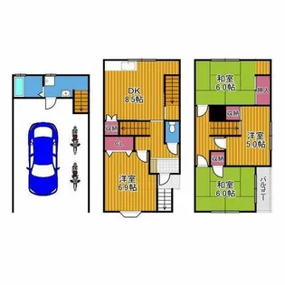 大阪府南河内郡千早赤阪村大字千早【テラスハウス】の間取り