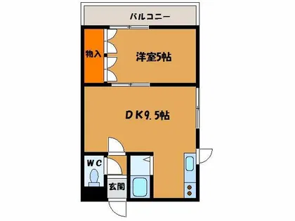 メゾンポルト【402号室】の間取り