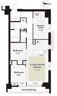 イニシア京都御所南【3階】の間取り