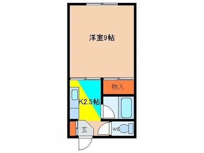 インテリア陣川【102号室】の間取り