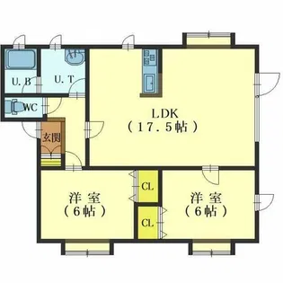 パールハウス【302号室】の間取り