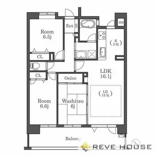 福岡県福岡市東区千早5丁目【マンション】の間取り