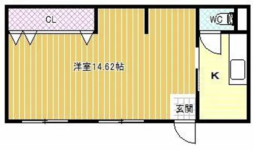 野々上マンション【1階】の間取り