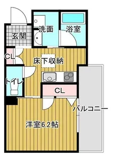 ユイロ中津【1階】の間取り