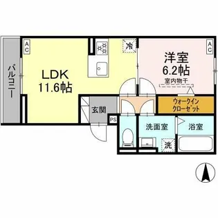 セレニテ【3階】の間取り