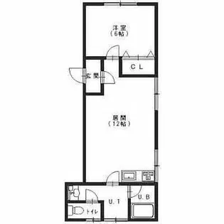 ハイツハバサキ【1F-L号室】の間取り