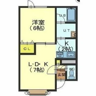 ローズマリエ【103号室】の間取り