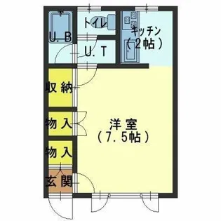 コミュニティ上野Ⅱ【203号室】の間取り
