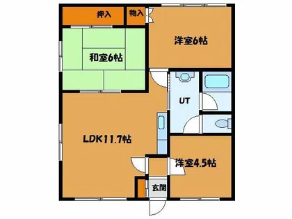 大森ハイツ【202号室】の間取り