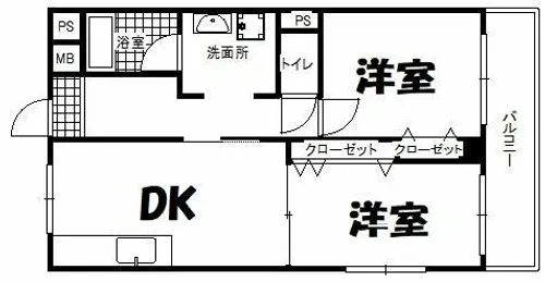 第一双基【8階】の間取り