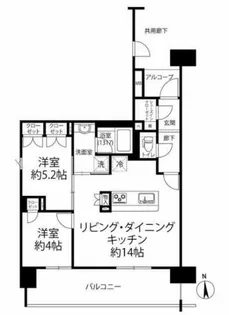 メトライズ森ノ宮中央【11階】の間取り