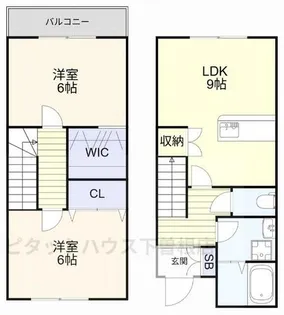 ラ・ボヌール小倉南【107号室】の間取り