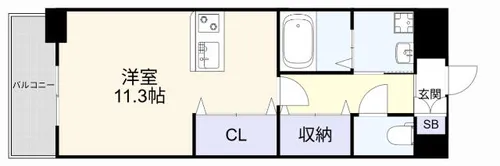 Brelia MIHAGINO【4階】の間取り
