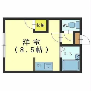 乃木町第1レジデンス【102号室】の間取り