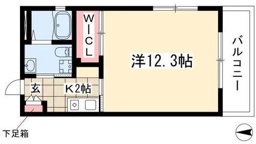 リバーフロントレジデンス【703号室】の間取り