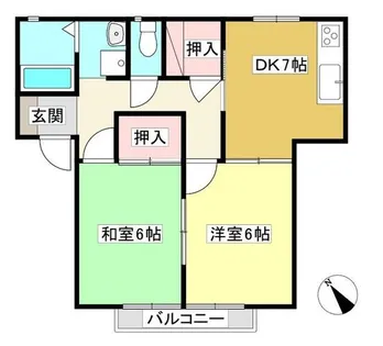 ミレフォーレス【1階】の間取り