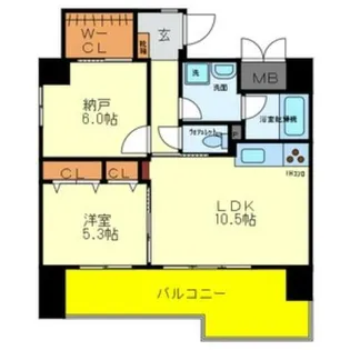 ベロフィオーレ宮之阪【7階】の間取り