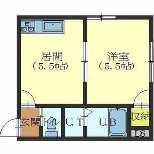 人見ハイツ【105号室】の間取り