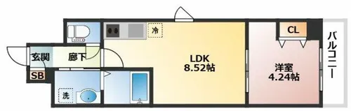 Luck Field(ラックフィールド)【3階】の間取り