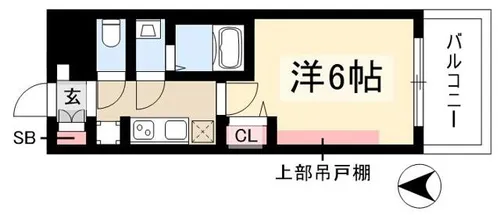 プレリス丸の内オーレル【6階】の間取り