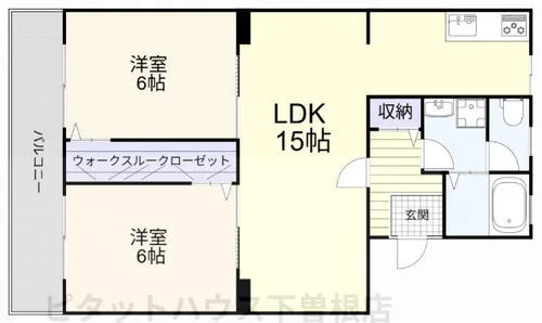 グリーンマンション【206号室】の間取り