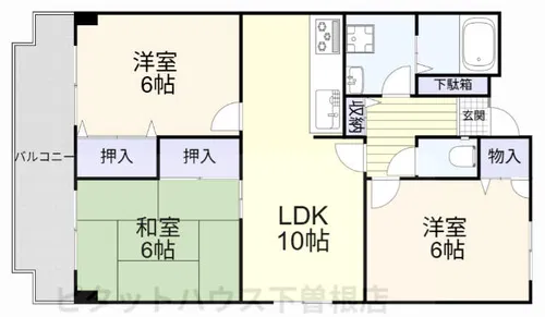 ラ・ファミーユ【401号室】の間取り