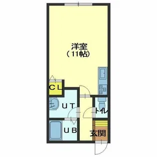 コスモA【201号室】の間取り