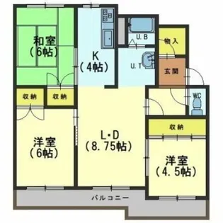マイライフ金堀【2階】の間取り