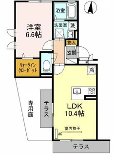 レフィナードKHY Ⅰ棟【2階】の間取り