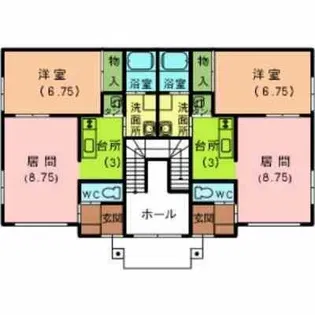 メゾンドK2【1B号室】の間取り