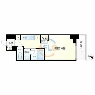 クレストコート靭公園THE CLASS【10階】の間取り