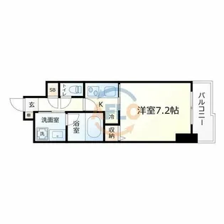 ビエラコート天神橋【4階】の間取り