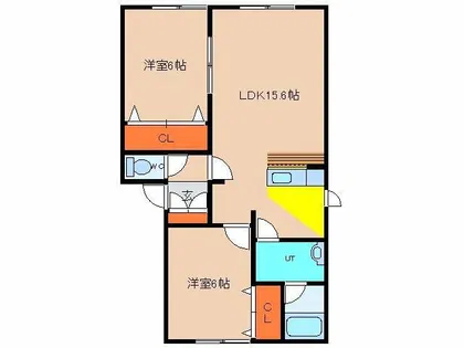 アイパレス中野Ⅱ【101号室】の間取り
