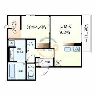 ラ ルーチェ【1階】の間取り