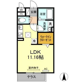 コンフォース大山【201号室】の間取り