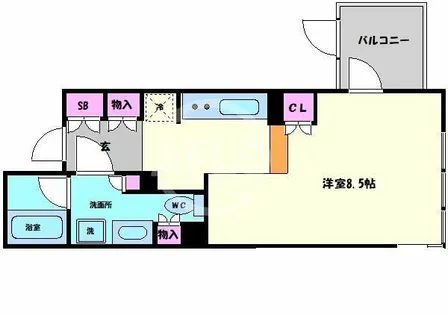 THE HIGH HORIE【3階】の間取り