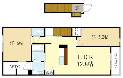Lierre淀南Ⅰ【2階】の間取り