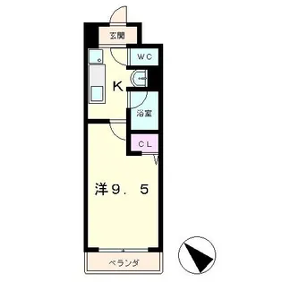 メゾンクレールⅢ【3階】の間取り