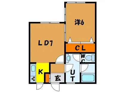ヴェルドミール湯川【303号室】の間取り