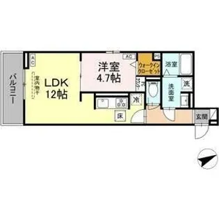 ルヴィータ村雲【2階】の間取り