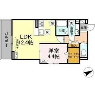 ルヴィータ村雲【3階】の間取り