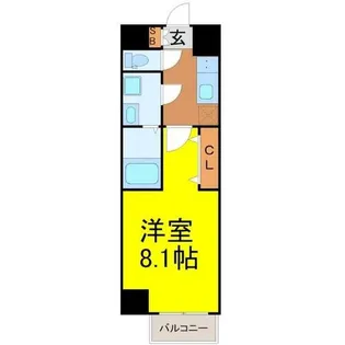 1Kの間取り画像