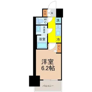 メイクスWアート今池Ⅲ【11階】の間取り