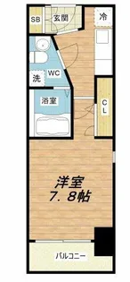 AFFLUENCE難波【10階】の間取り